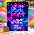 Buscar luces de neón invitaciones Para niños