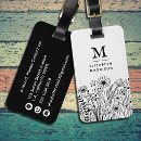 Buscar dibujado etiquetas para maletas Monogramado