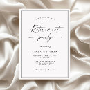 Buscar jubilación invitaciones Letra de caligrafía