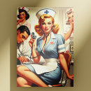 Buscar enfermería postales Enfermera retro