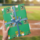 Buscar perezoso papel de regalo Verde