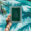 Buscar rayas verdes y blancas invitaciones Para ella