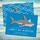 Buscar del tiburón invitaciones de cumpleaños General y unisex