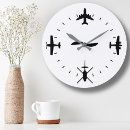 Buscar helicóptero relojes de pared Avión