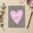 Buscar corazones de madera postales Romántico