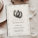 Buscar herradura boda invitaciones Blanco y negro