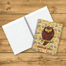 Buscar búho del dibujo animado libretas Animal