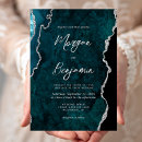 Buscar plata azul invitaciones Moderno