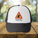 Buscar señal de peligro gorras Advertencia