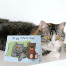 Buscar gris del gato tarjetas Para él