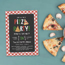 Buscar pizza invitaciones Fiesta de pizza