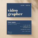 Buscar vídeo tarjetas de visita Videógrafo