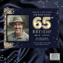 Buscar 65 invitaciones de cumpleaños Dorado