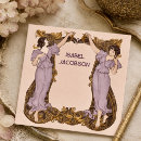 Buscar mujer tarjetas de visita Vintage