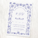 Buscar flores azules y blancas invitaciones Azul marino