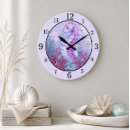 Buscar mar relojes de pared Morado