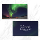 Buscar aurora boreal tarjetas de visita Foto