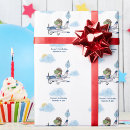 Buscar aviones papel de regalo Azul