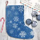 Buscar copo de nieve calcetines navideños Azul