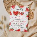 Buscar sandía invitaciones Uno en una sandía