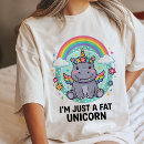 Buscar unicornio gordo camisetas Criatura mítica