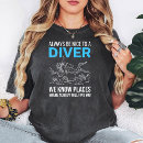 Buscar buceo con escafandra divertido camisetas Buzo