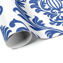 Buscar damasco azul papel de regalo Estampado