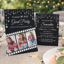 Buscar carrete de película invitaciones Negro