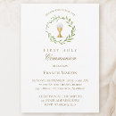 Buscar verde agua invitaciones Primera comunión