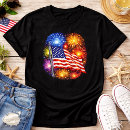 Buscar fuegos artificiales camisetas Ee uu