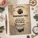 Buscar del steampunk invitaciones de cumpleaños General y unisex