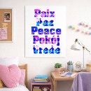 Buscar paz colorida posters General y unisex
