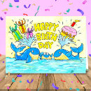 Buscar ballena linda tarjetas General y unisex