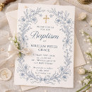 Buscar azul invitaciones para bautizos Moderno
