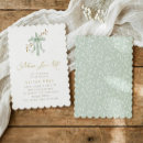 Buscar verde invitaciones para bautizos Elegante