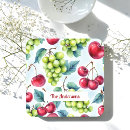Buscar uvas corcho posavasos Cerezas