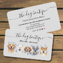 Buscar canino tarjetas de visita General y unisex