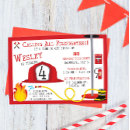 Buscar bomberos invitaciones Negro