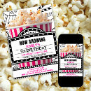 Buscar fiesta del cine invitaciones Chica