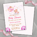 Buscar oso de peluche rosado invitaciones Apenas podemos esperar