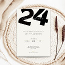 Buscar 24 invitaciones de cumpleaños Elegante