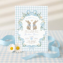Buscar conejito azul invitaciones Para ella