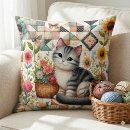 Buscar linda del gato cojines Para ella