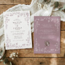Buscar francés del vintage invitaciones Floral
