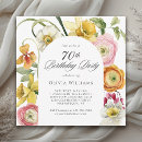 Buscar 70 invitaciones de cumpleaños Para ella