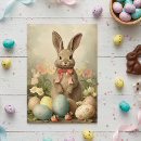 Buscar antigua tarjetas de pascua Conejo