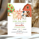 Buscar fiesta de la granja invitaciones Cualquier niño