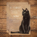Buscar el gato negro invitaciones General y unisex