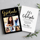 Buscar negro y dorado invitaciones Para ella