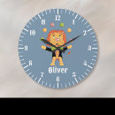 Buscar león relojes de pared Para niños